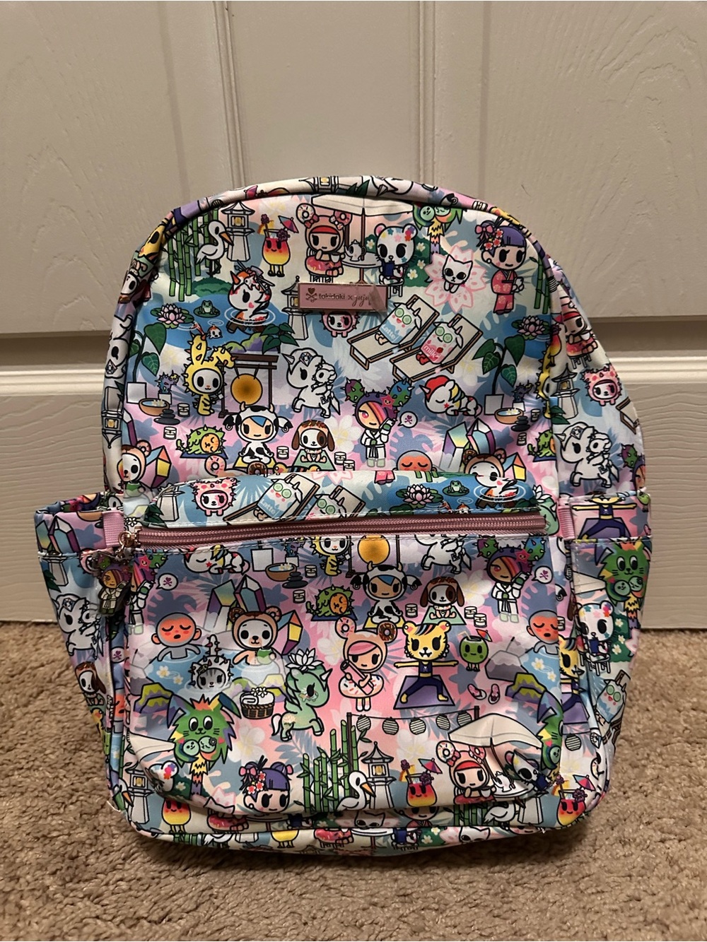 JuJuBe x Tokidoki Pastel Character Backpack Rare Kawaii Print